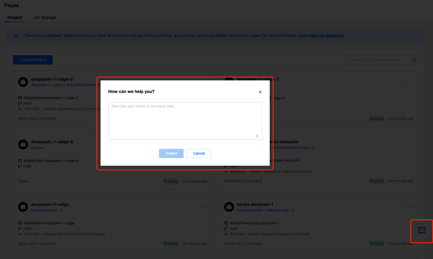 Importing A Git Repository Edgeone Pages
